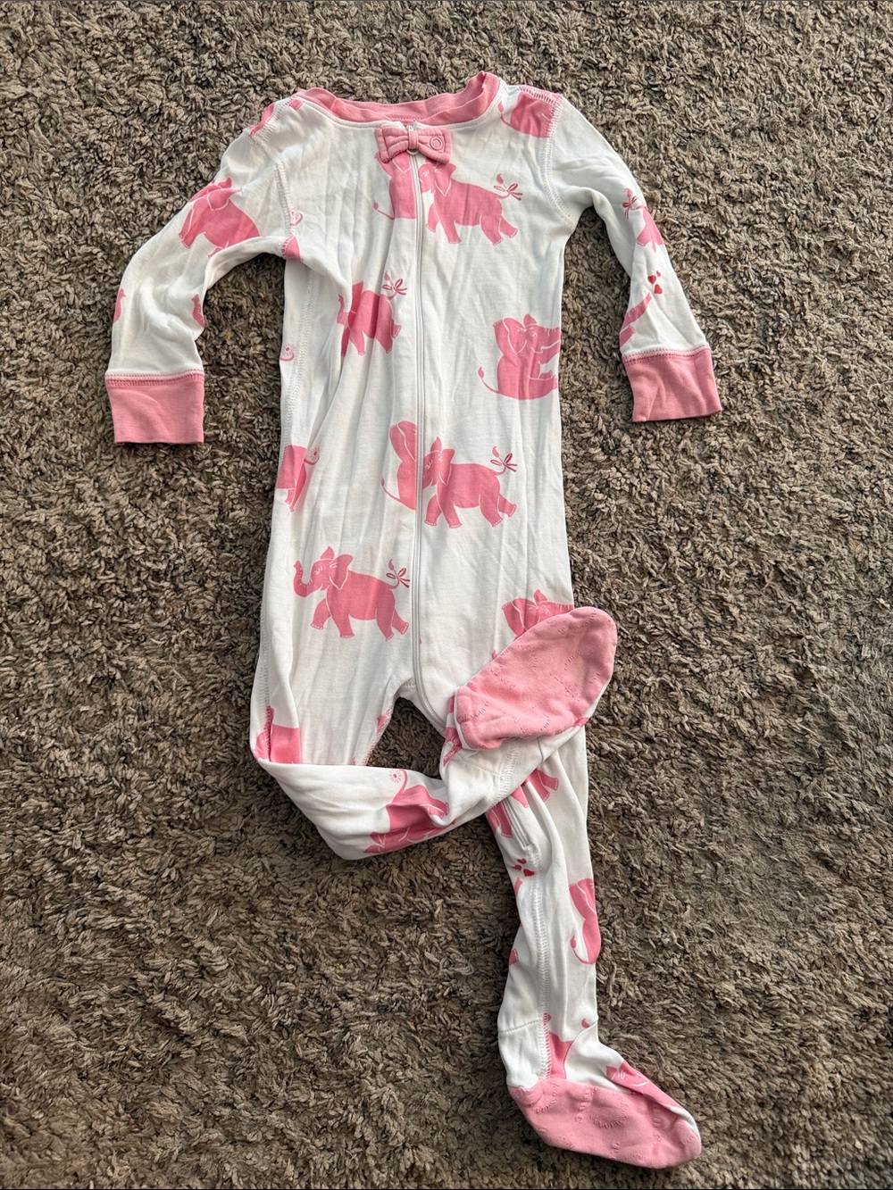 The Beaufort Bonnet Co 18-24 months Pima cotton Girls Pink Trim Cotton Bottoms